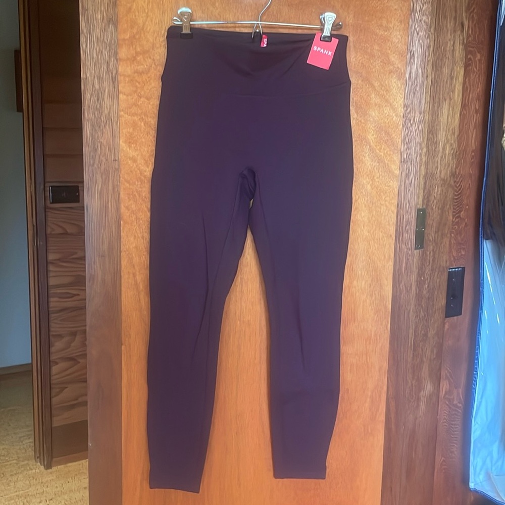 Spanx Ankle Ponte Legging Brandywine Purple S NEW